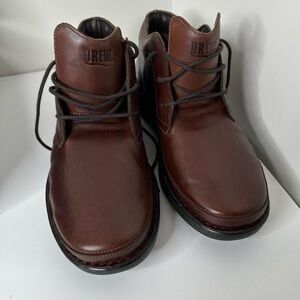 New DREW brown leather boots